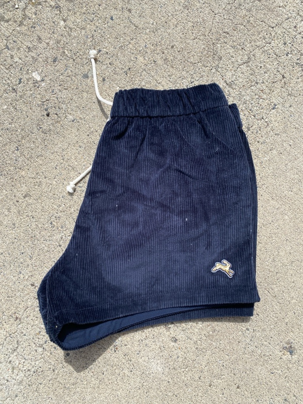 Tracksmith Navy Blue Corduroy Athletic Shorts